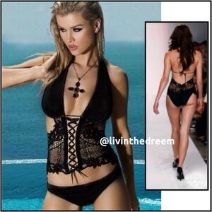 Beach Bunny Stairway To Heaven Bikini Top Only SZ XS